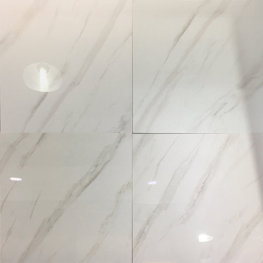 60x60 White Ceramic Tiles Floor and Wall Tiles for Bathroom or Toilet Rustic Porcelain Tile